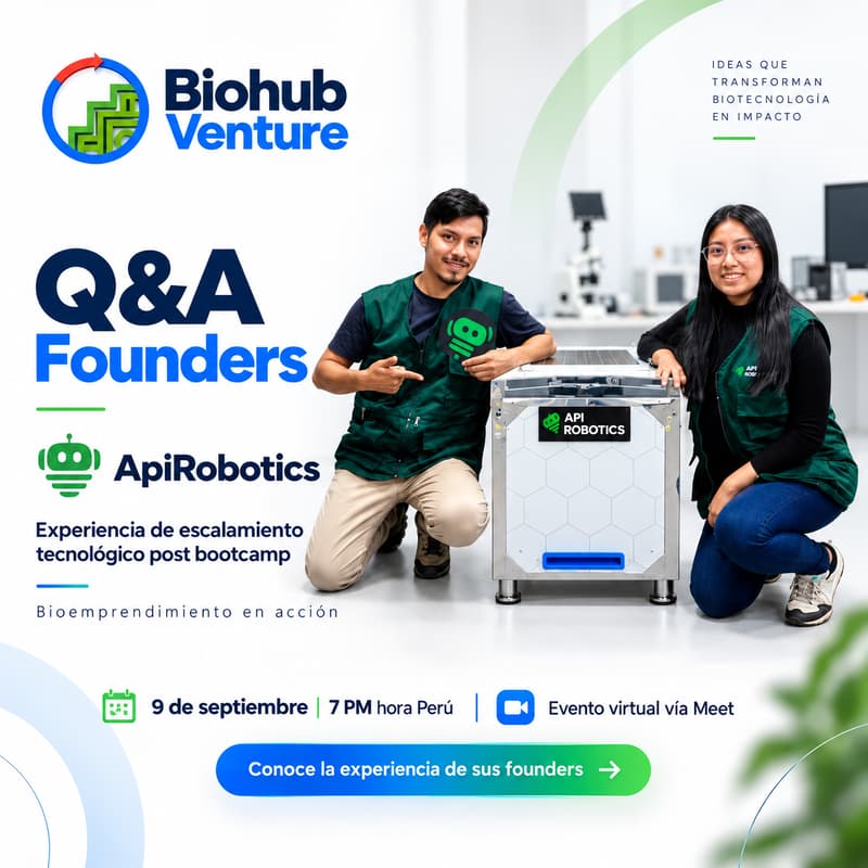 Cover Image for Q&A Founders | Escalamiento de Bioemprendedores: la experiencia de ApiRobotics.