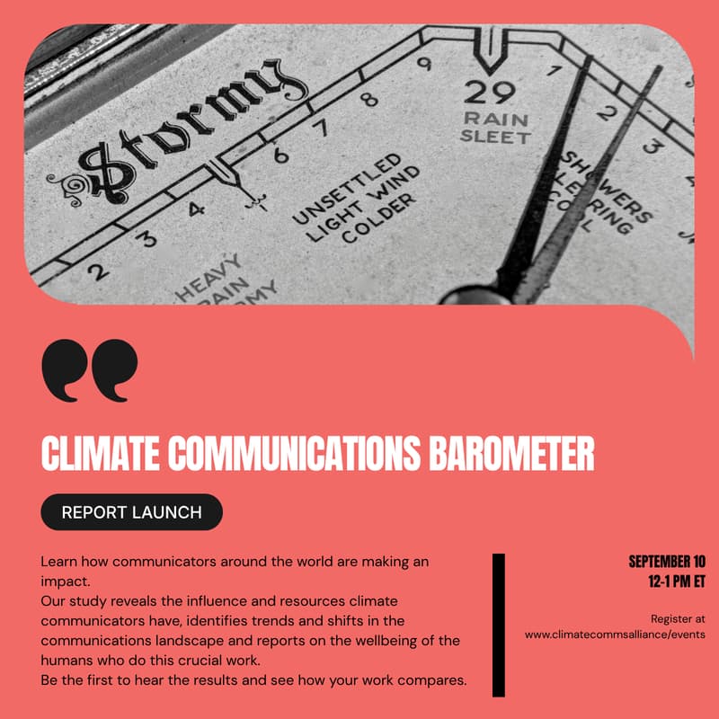 Cover Image for Climate Communications Barometer