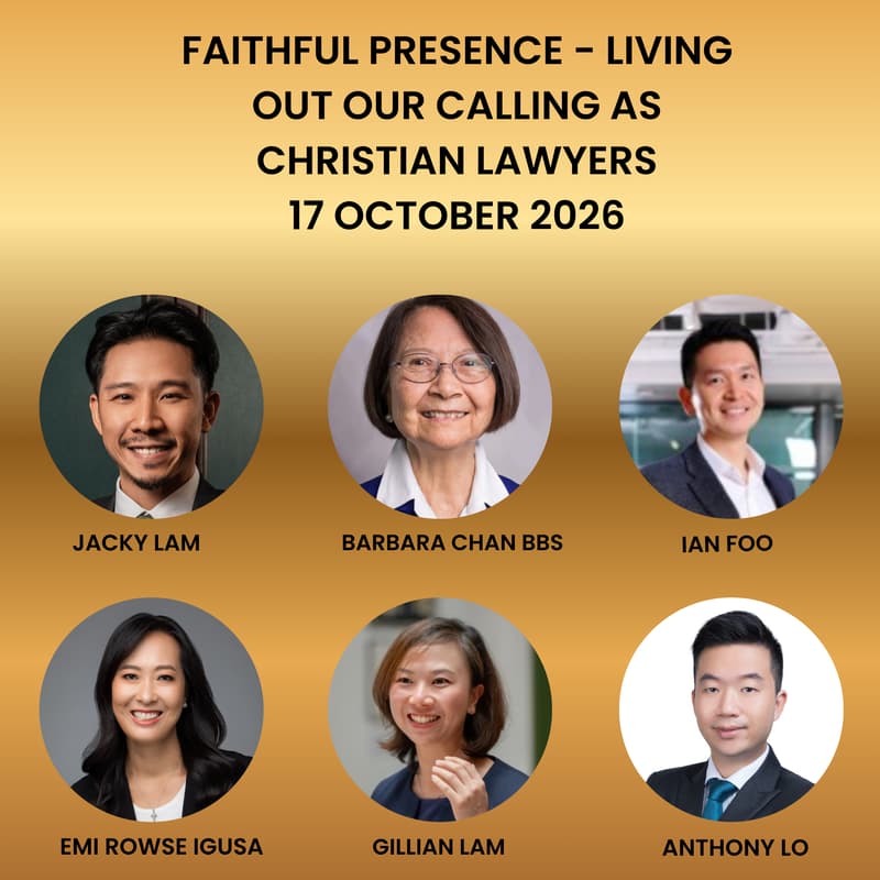Cover Image for Hong Kong Gathering - "Faithful Presence: Living Out Our Calling as Christian Lawyers"