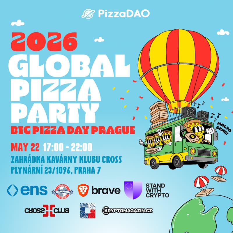 Cover Image for GLOBAL PIZZA PARTY - BTC PIZZA DAY PRAGUE