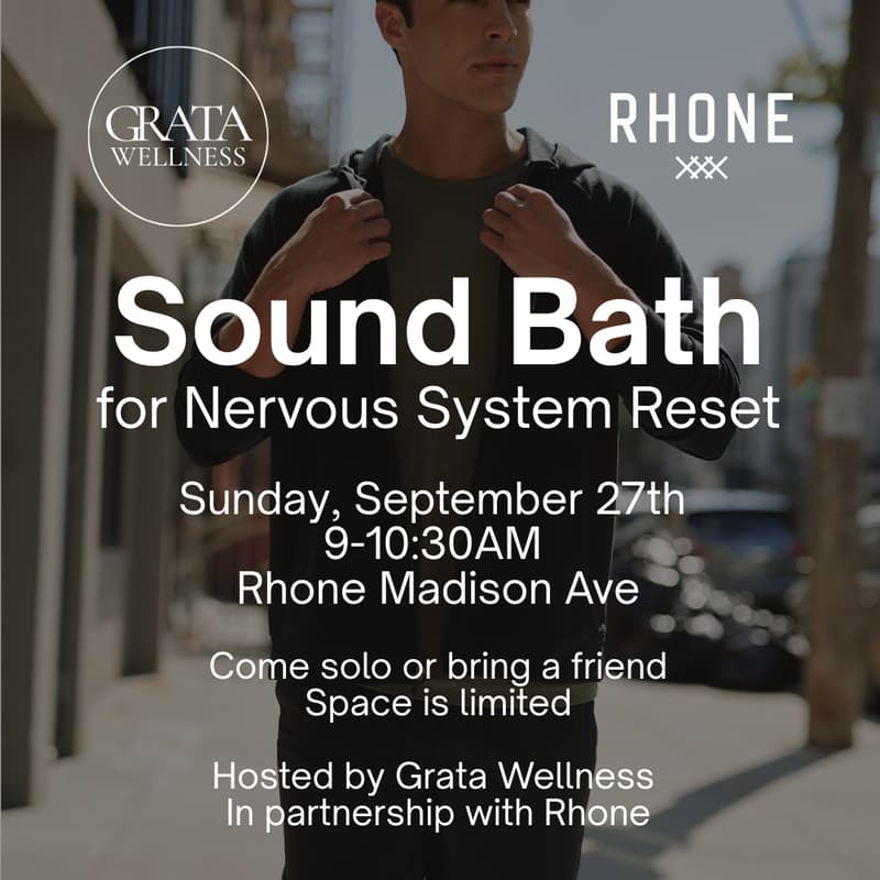 Cover Image for Grata Wellness x Rhone Sound Bath for Nervous System Reset