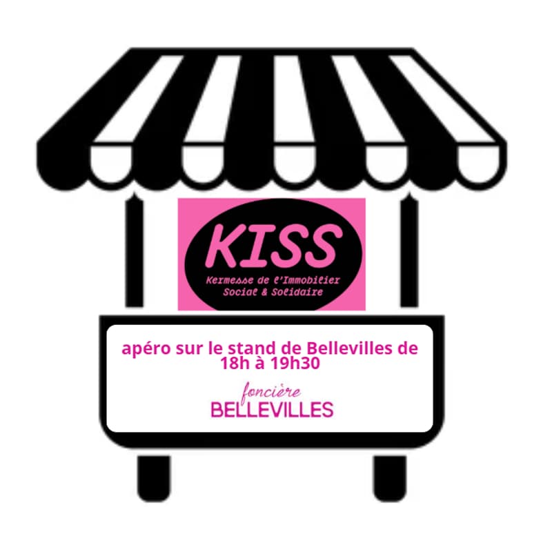 Cover Image for Apéro sur le stand de Bellevilles à la KISS (Kermesse de l'immobilier social et solidaire) - 3e édition [Paris]