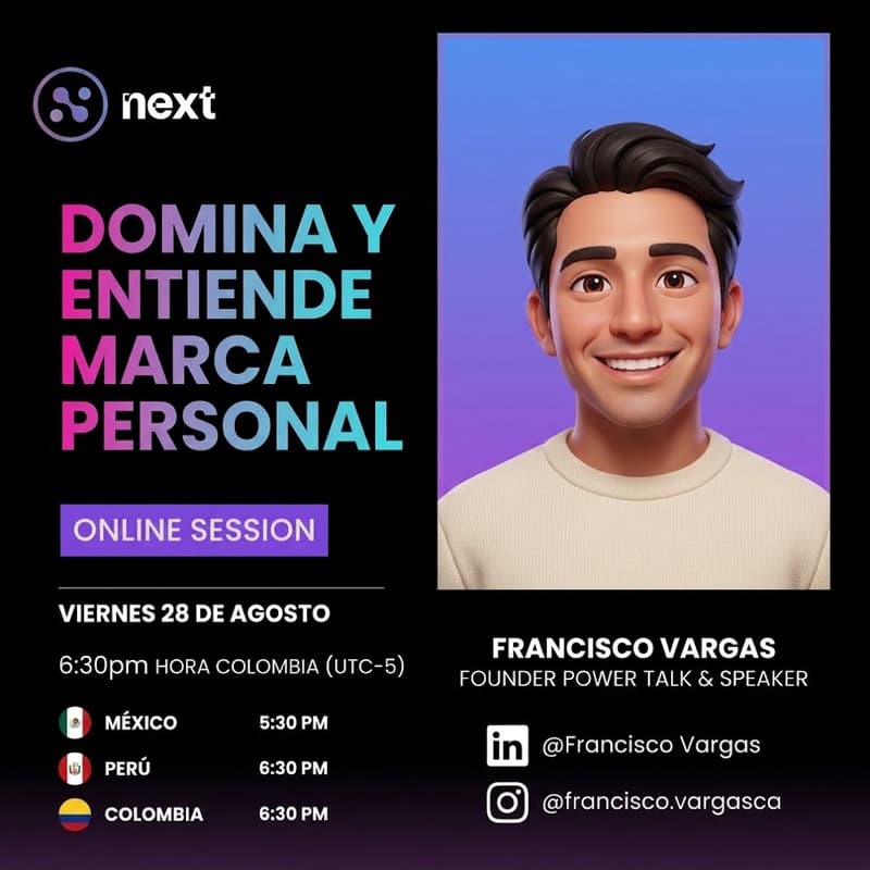 Cover Image for DOMINA Y ENTIENDE MARCA PERSONAL - Maratón Tech NEXT