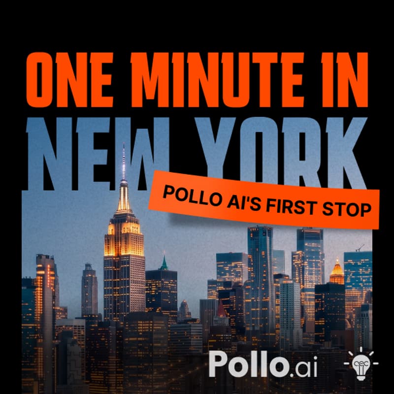 Cover Image for One Minute in New York 纽约一分钟 | Pollo AI × CEC