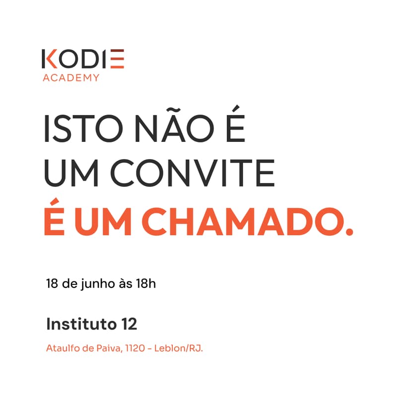 Cover Image for Lançamento KODIE Academy