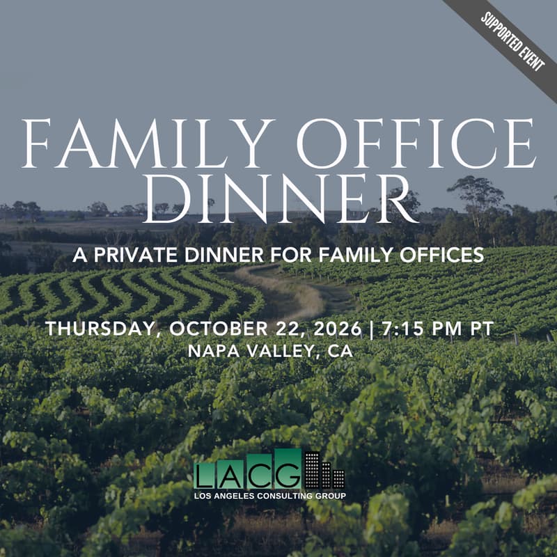 Cover Image for October 22: Private Family Office Dinner