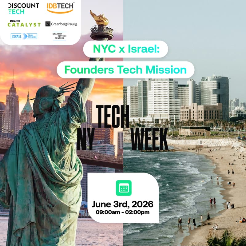 Cover Image for Israel Founders Mission NYC - Pitch Day