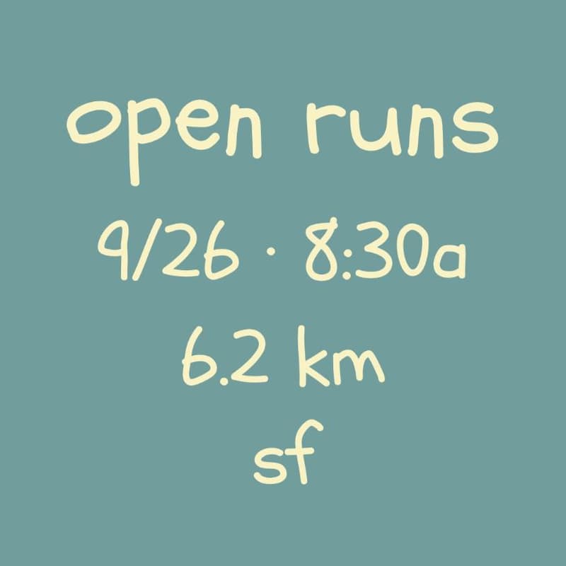 Cover Image for open runs