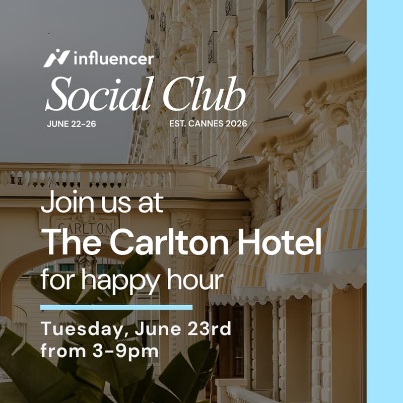 Cover Image for Influencer Happy Hour @The Carlton, June 23rd
