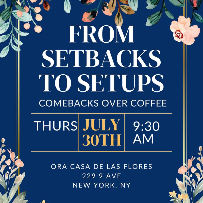 Cover Image for From Setbacks to Setups Salon