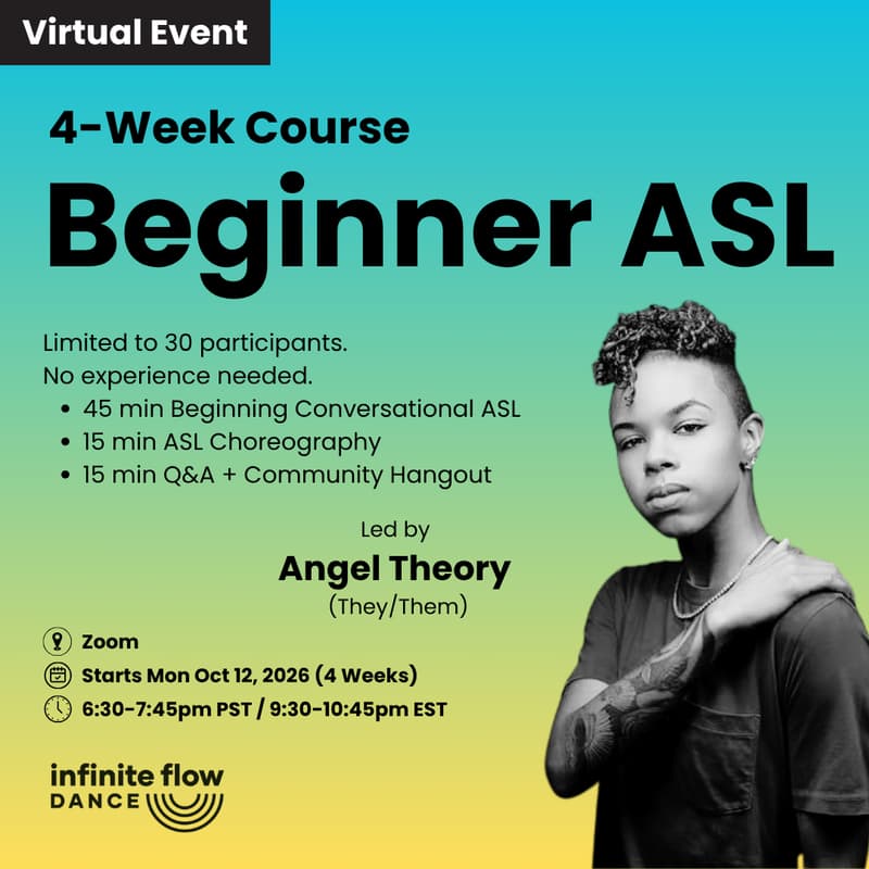 Cover Image for Beginner ASL - 4 Week Course