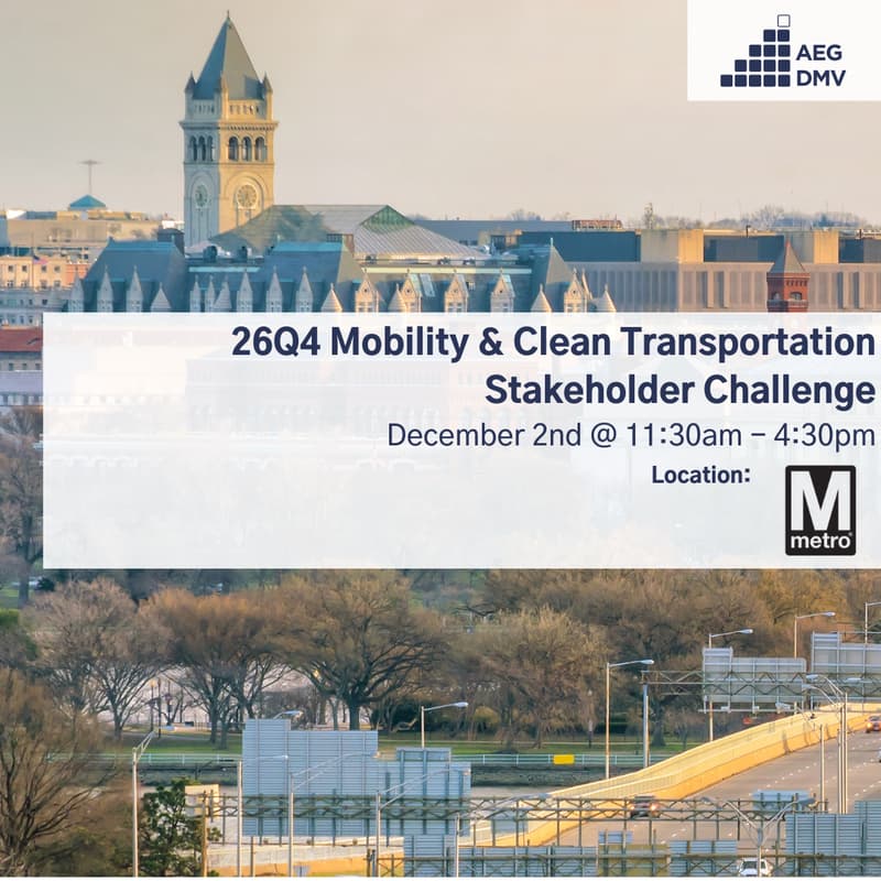 Cover Image for AEG DMV 26Q4 Mobility & Clean Transportation Stakeholder Challenge