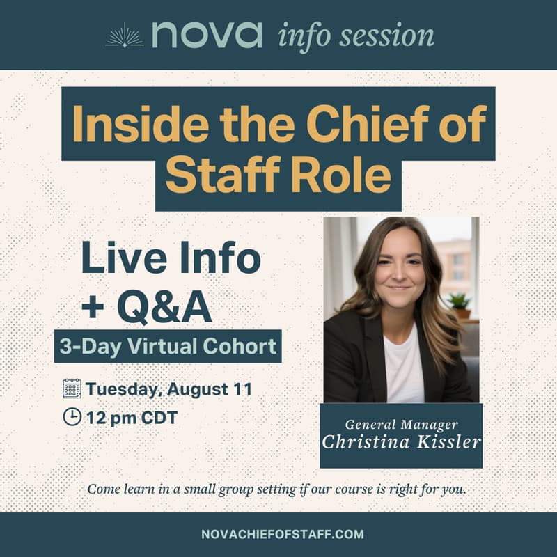 Cover Image for Executive Assistants & Aspiring Chiefs of Staff: Step Into the Role You’re Already Doing (and Get Credit for It)