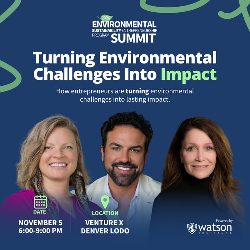 Cover Image for 2026 Environmental Sustainability Entrepreneurship Program Summit