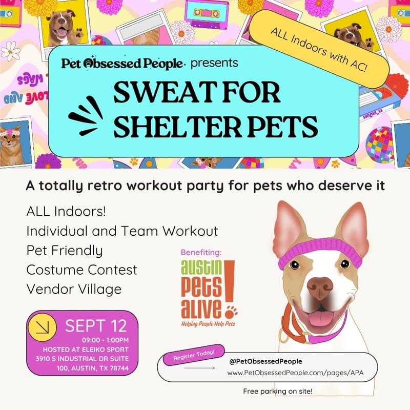 Cover Image for Sweat For Shelter Pets! Attendance RSVP