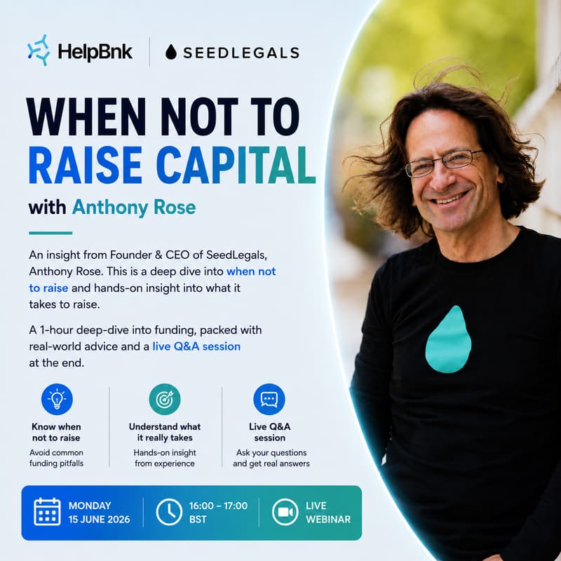 Cover Image for When Not To Raise Capital with Anthony Rose