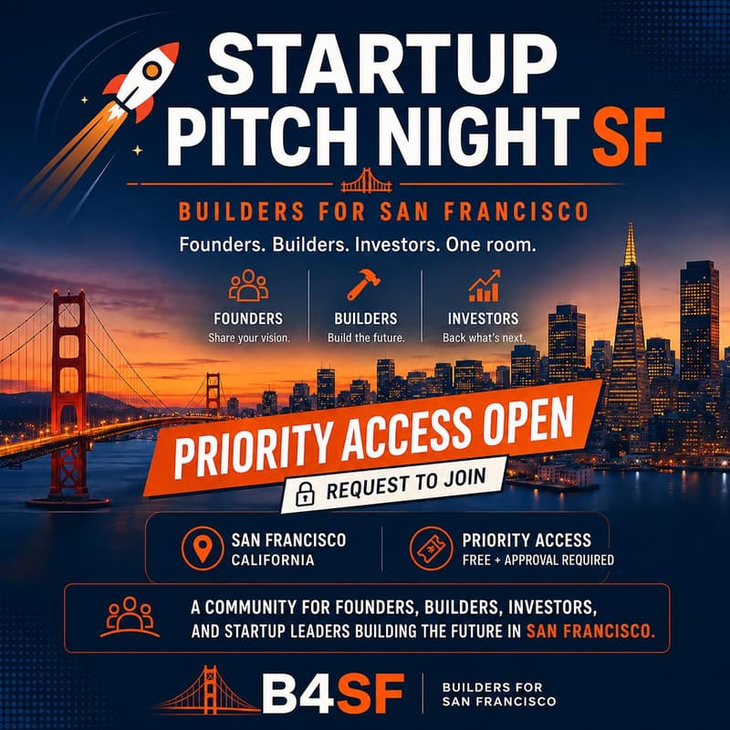 Cover Image for 🚀 Startup Pitch Night SF | Builders for San Francisco