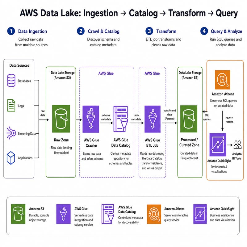 Cover Image for Build Your First AWS Data Lake in 60 Minutes — Live, with Real Code