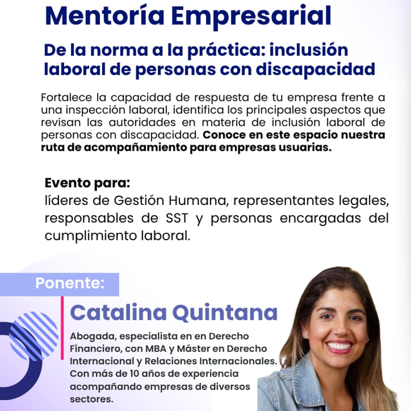 Cover Image for De la norma a la práctica: Inclusión laboral de personas con discapacidad