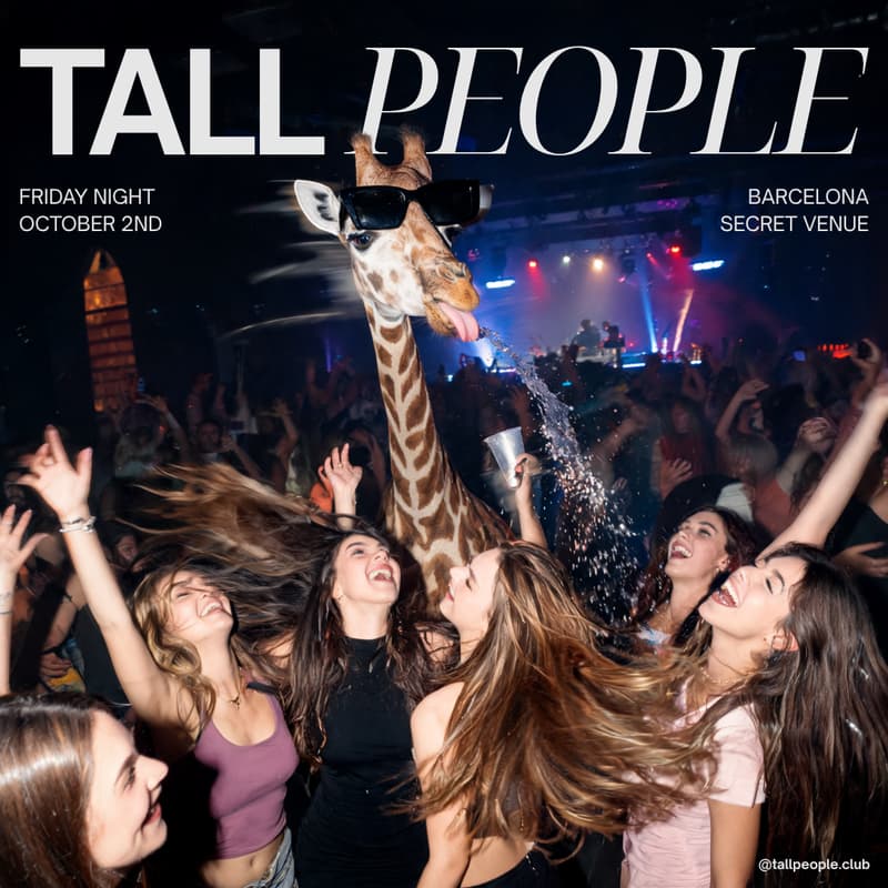 Cover Image for Tall People Night in Barcelona🦒