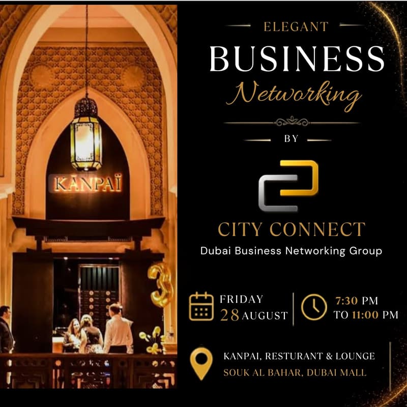 Cover Image for ๐ Elegant Business Networking @ Classy Japanese Venue ๐ฏ๐ต โจ With Many Valuable Prizes๐ 45 Ladies will get Free Entry +1 Selected Drink๐น
