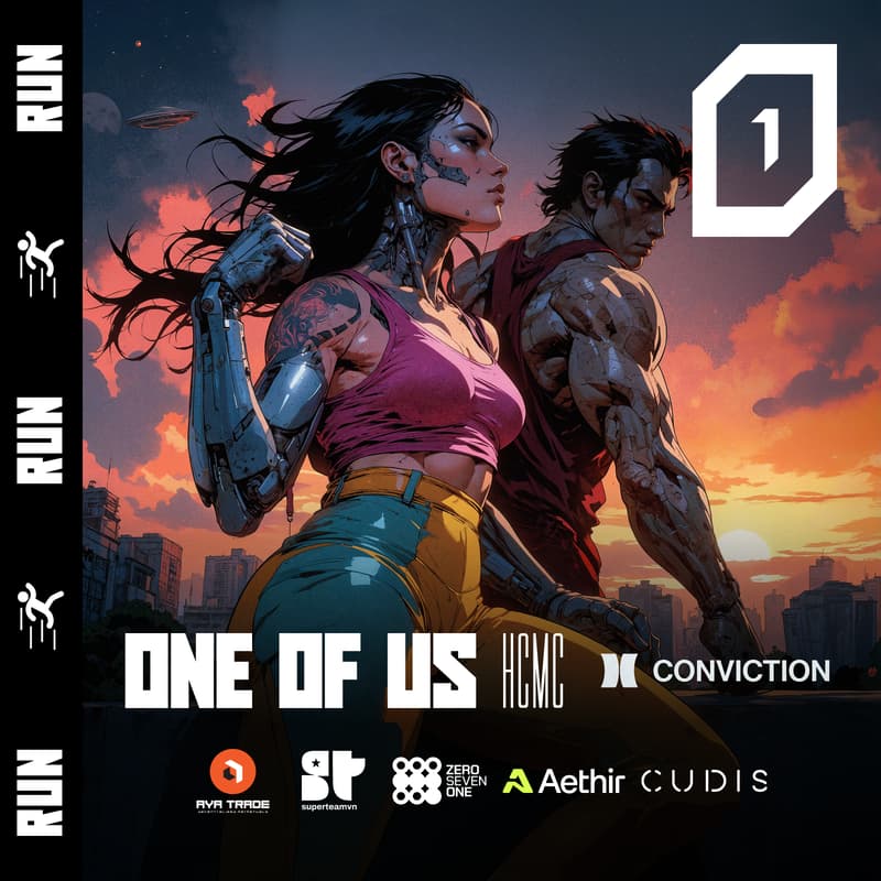 Cover Image for ONE OF US Run & Coffee // Aya, Cudis, 071Labs, Superteam Vietnam & Aethir