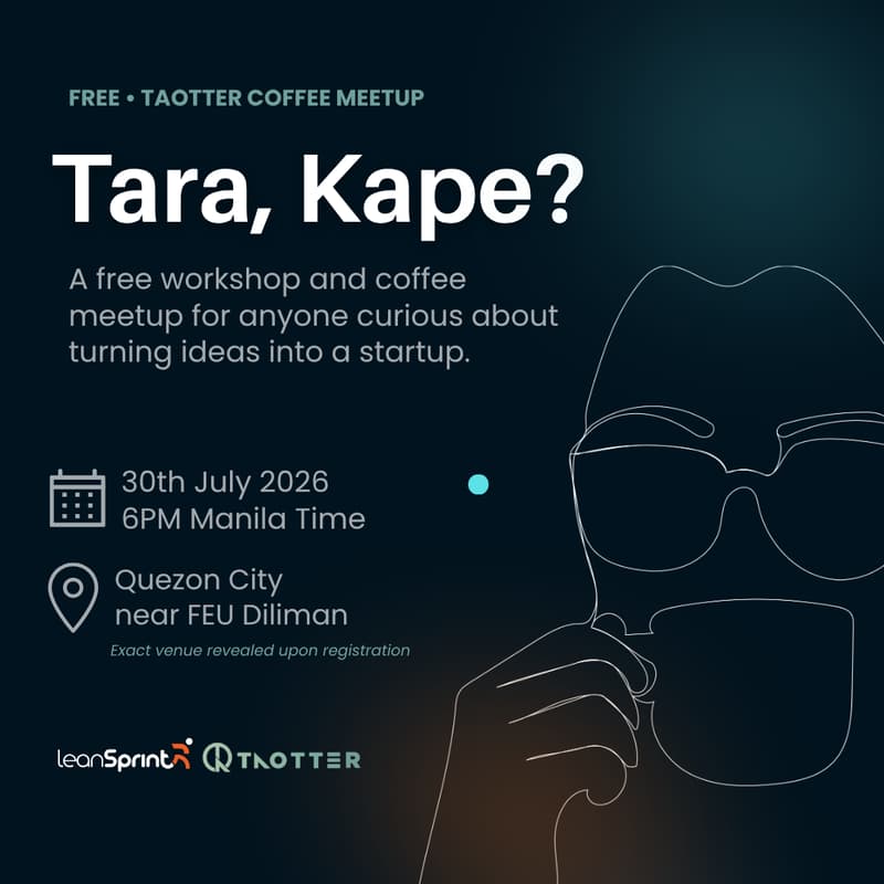 Cover Image for Tara, Kape?☕️ A Free Startup Workshop & Coffee Meetup