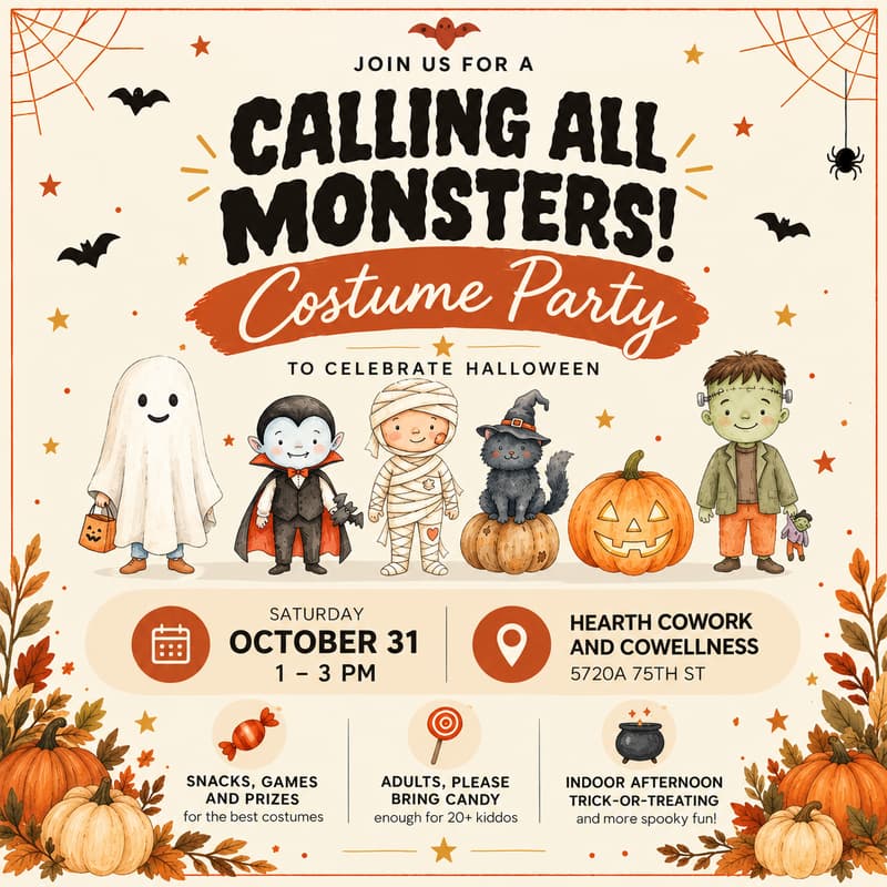 Cover Image for Monster Mash Family Costume Party