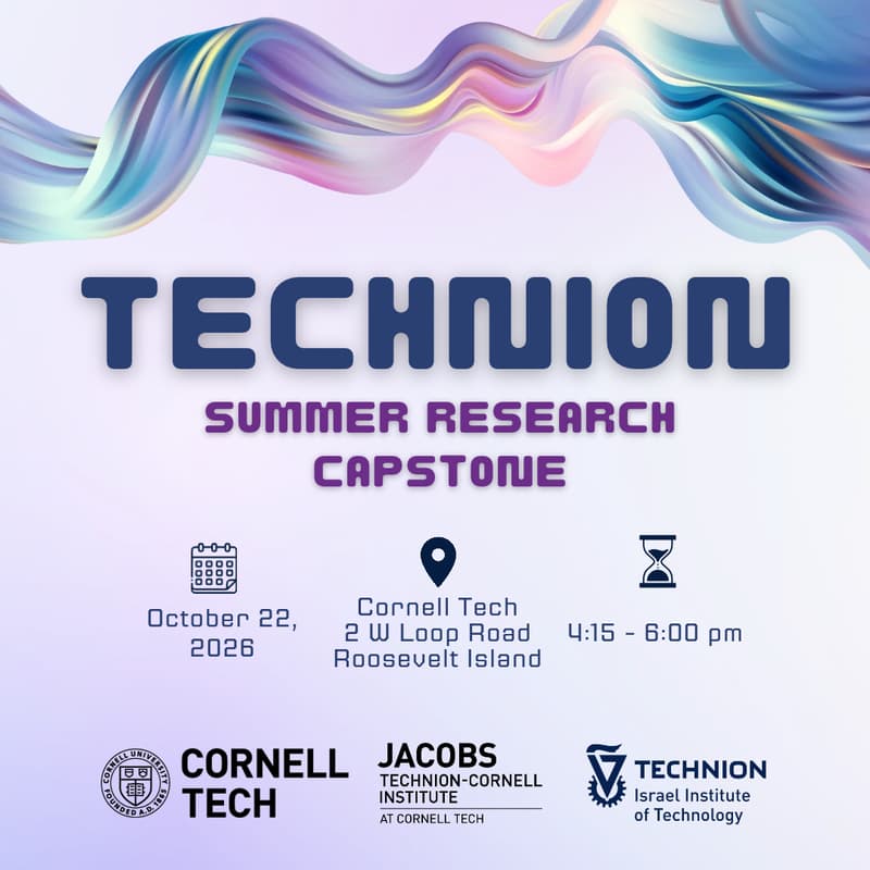 Cover Image for Technion Research Capstone