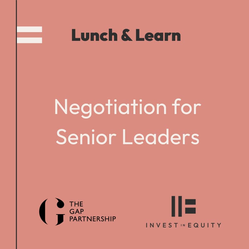 Cover Image for Negotiation for Senior Leaders