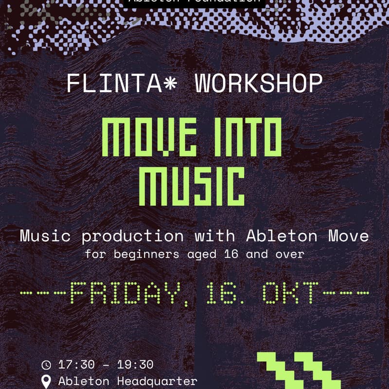 Cover Image for FLINTA* Workshop - Music Production with Ableton Move