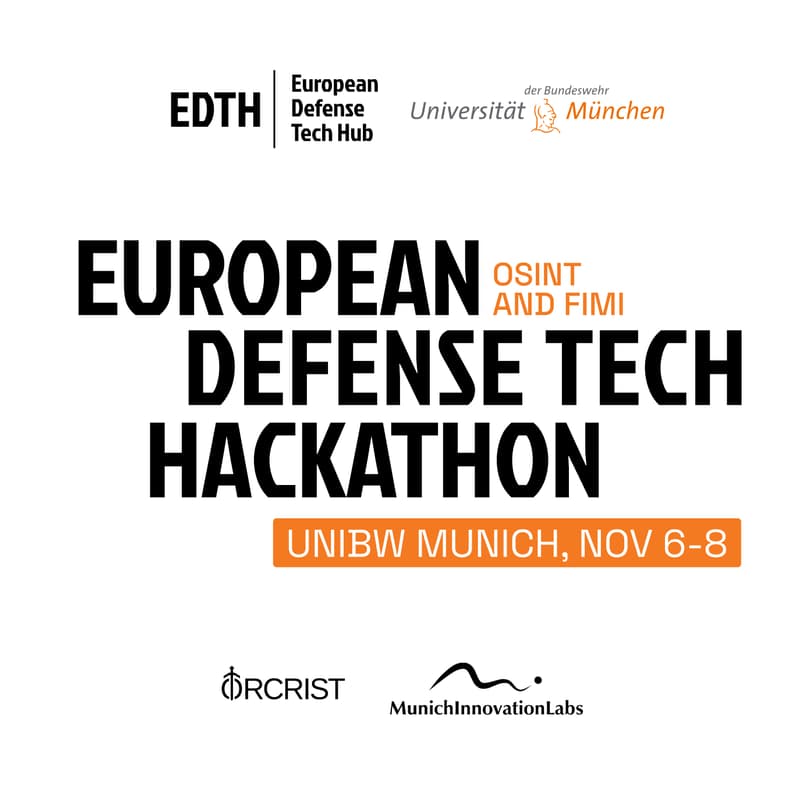 Cover Image for European Defense Tech Hackathon — UNIBW Munich