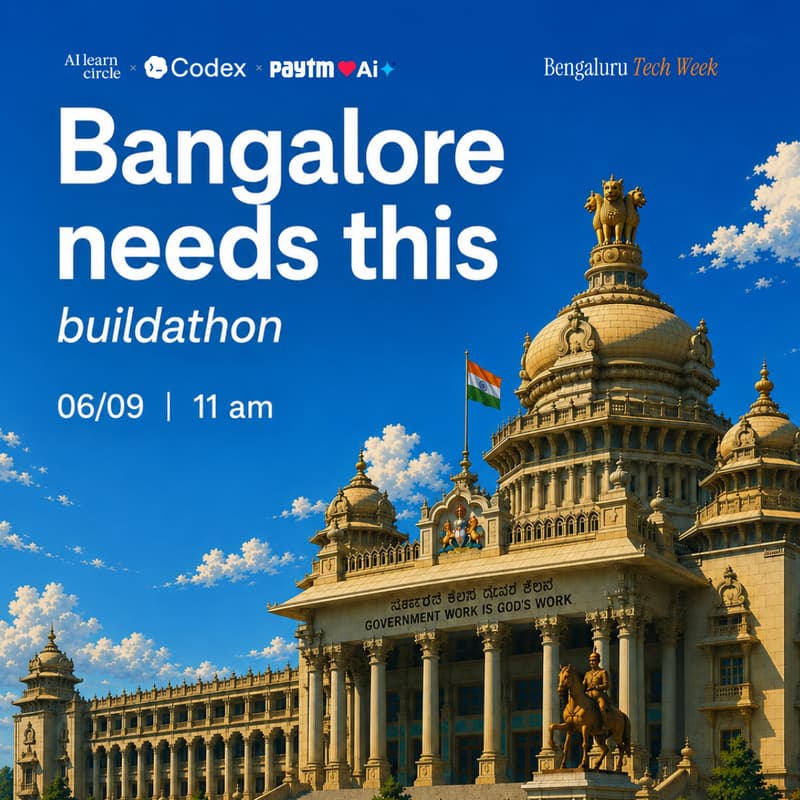 Cover Image for "Bangalore needs this" build sprint