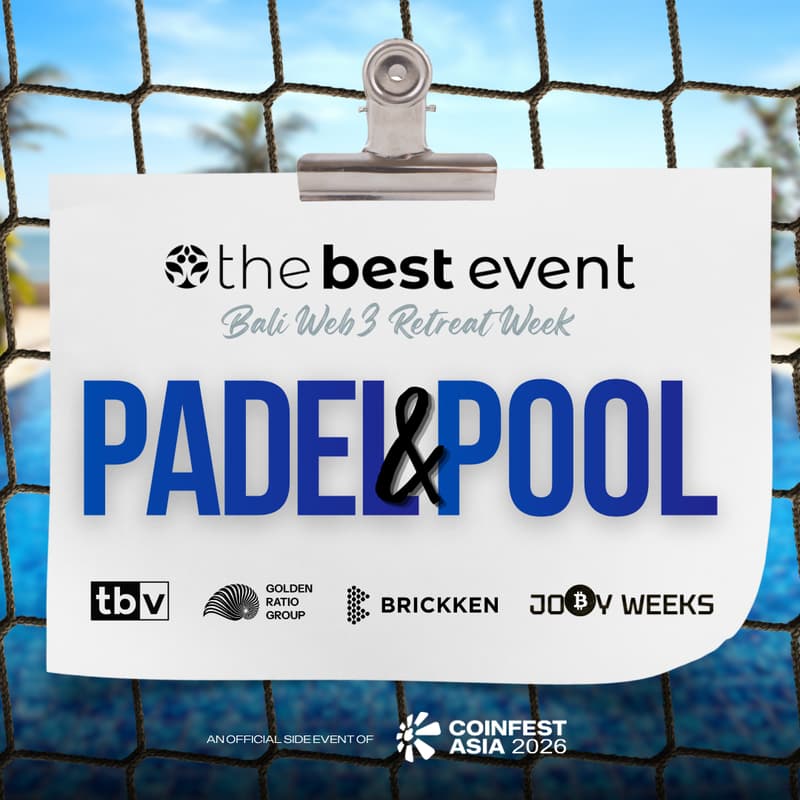 Cover Image for Padel & Pool at the VHouse - an official side event of Coinfest Asia