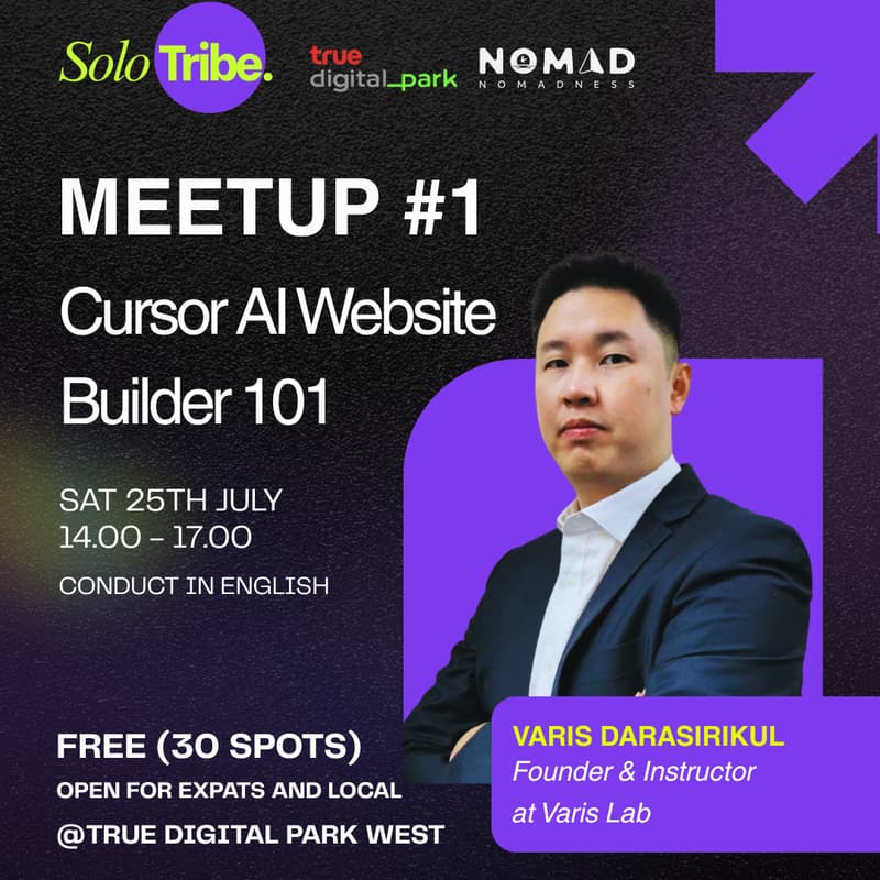 Cover Image for Meetup#1 Cursor AI Website Builder 101