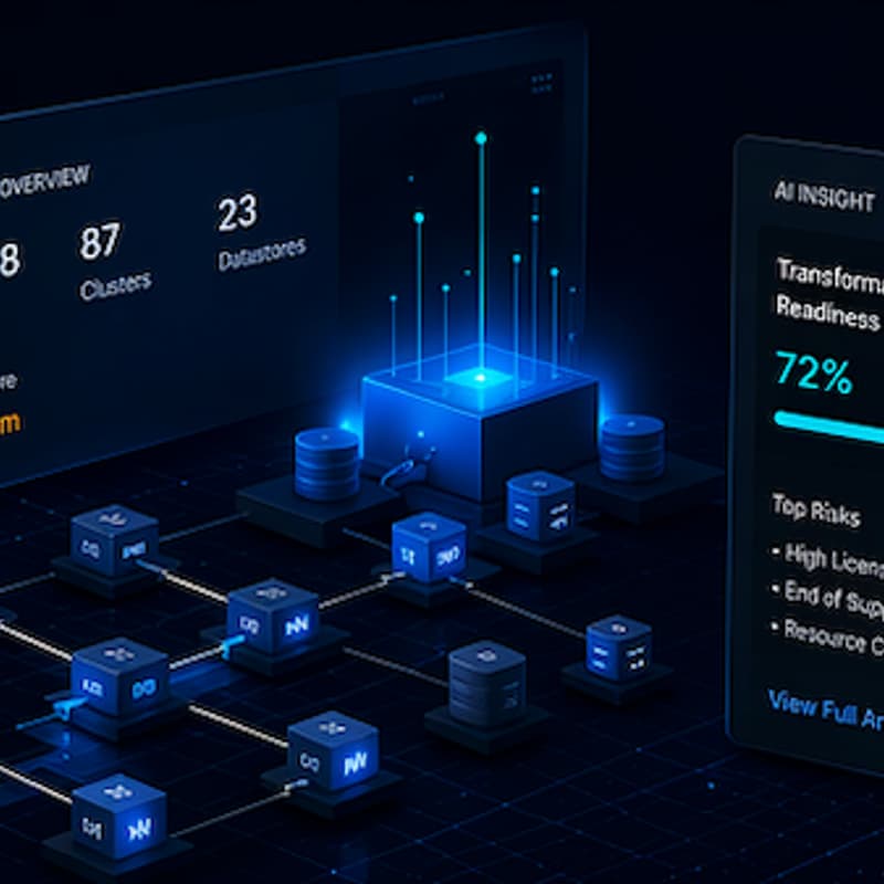 Cover Image for Velantix Axiom -Multi-site and multi-source to a single target combined analysis. VMware and Nutanix as source platforms.