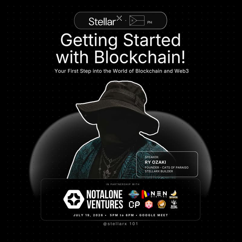 Cover Image for StellarX PH Online Workshop Series: Getting Started with Blockchain!