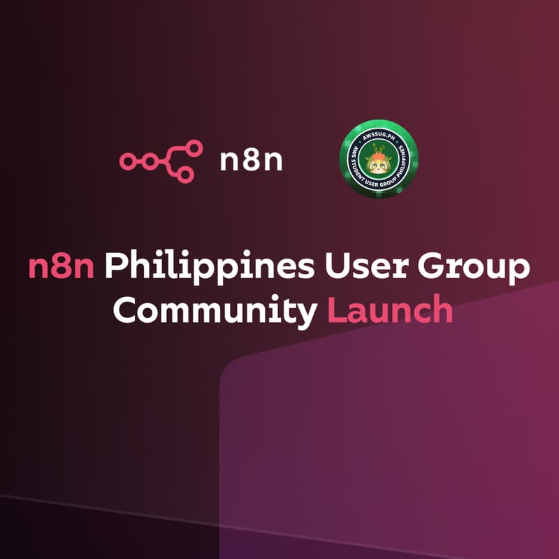 Cover Image for n8n Philippines User Group Community Launch