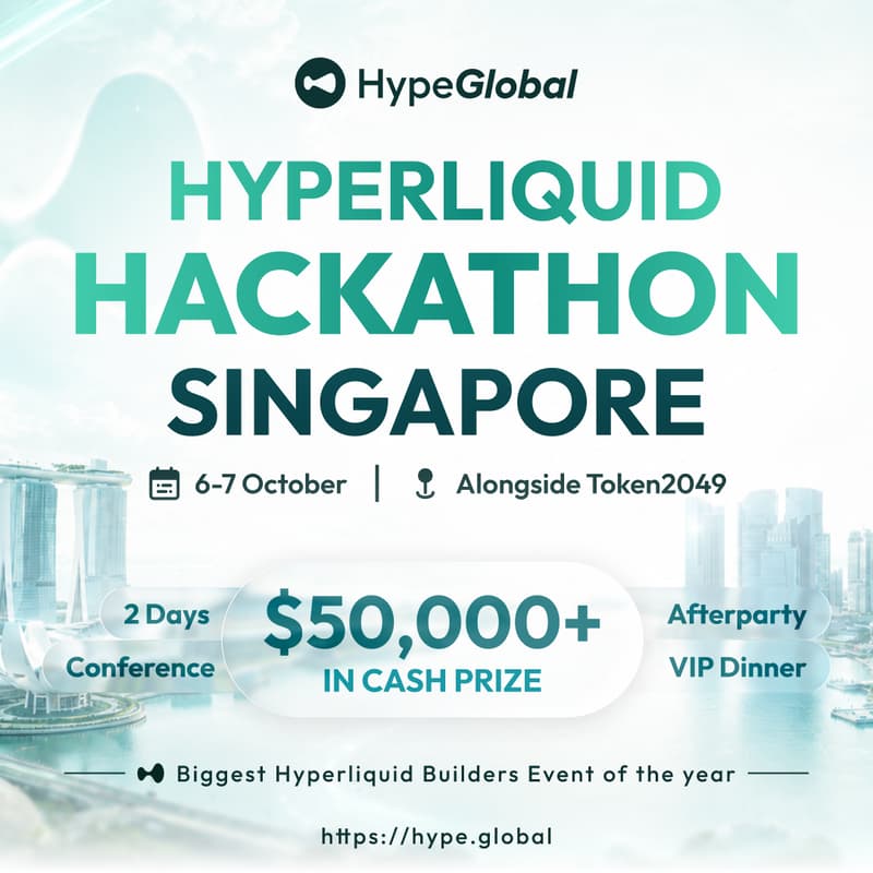 Cover Image for HYPE Singapore | Hyperliquid Hackathon @ TOKEN2049