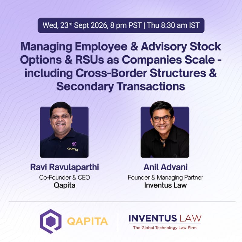 Cover Image for Managing Employee and Advisory Stock Options and RSUs as Companies Scale - including Cross-Border Structures and Secondary Transactions