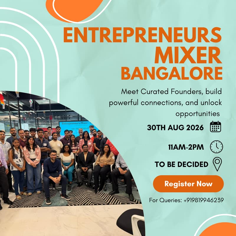 Cover Image for Entrepreneur's Mixer (Bengaluru)