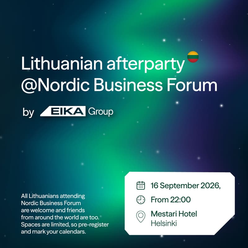 Cover Image for Lithuanian Afterparty @ Nordic Business Forum
