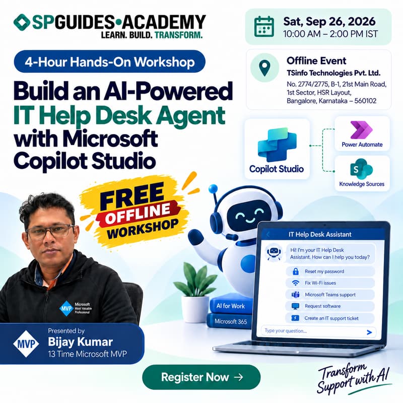 Cover Image for Build an AI-Powered IT Help Desk Agent with Microsoft Copilot Studio