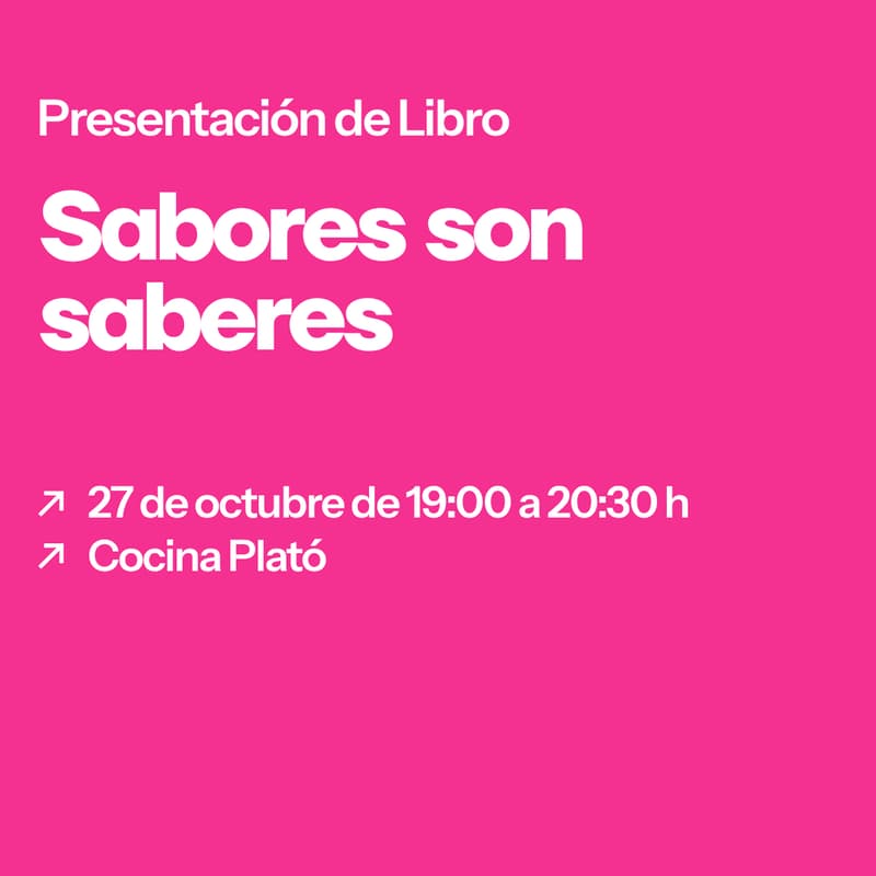 Cover Image for Presentación libro: Sabores son saberes