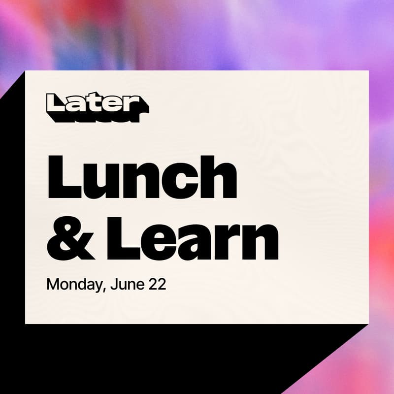 Cover Image for Later Lunch & Learn