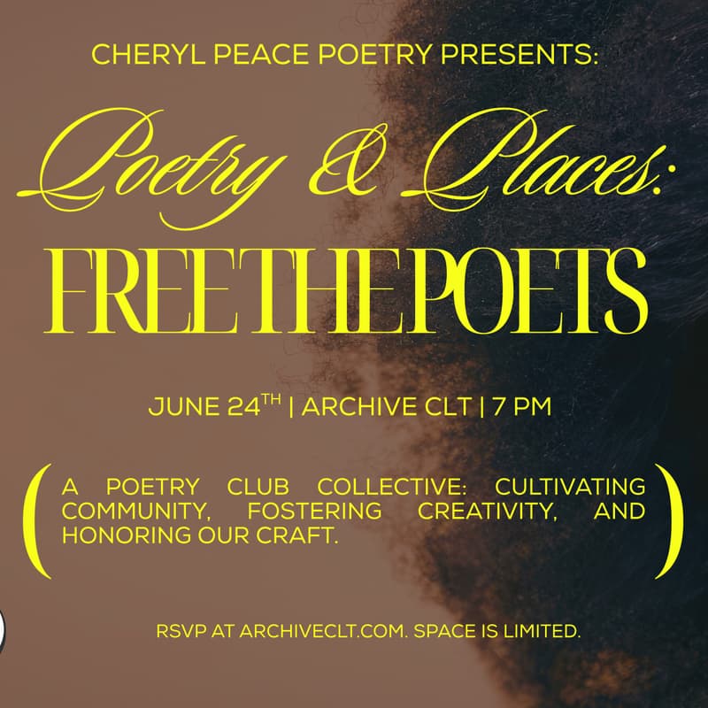 Cover Image for Poetry & Places: a poetry club by Cheryl Peace