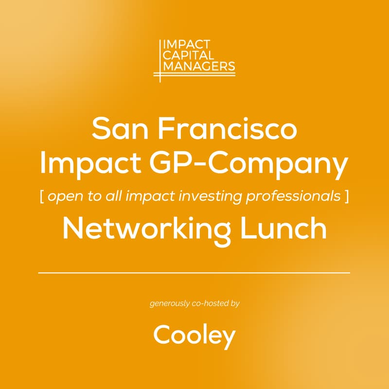 Cover Image for ICM San Francisco Impact GP-Company Networking Lunch
