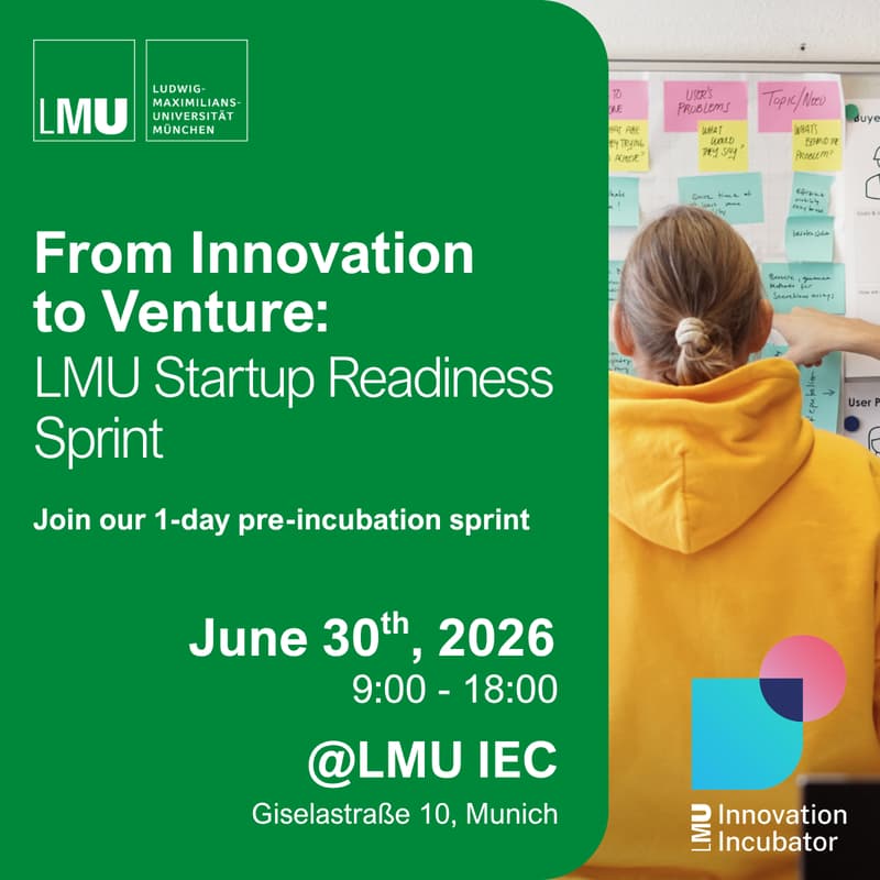 Cover Image for From Innovation to Venture: LMU Startup Readiness Sprint.