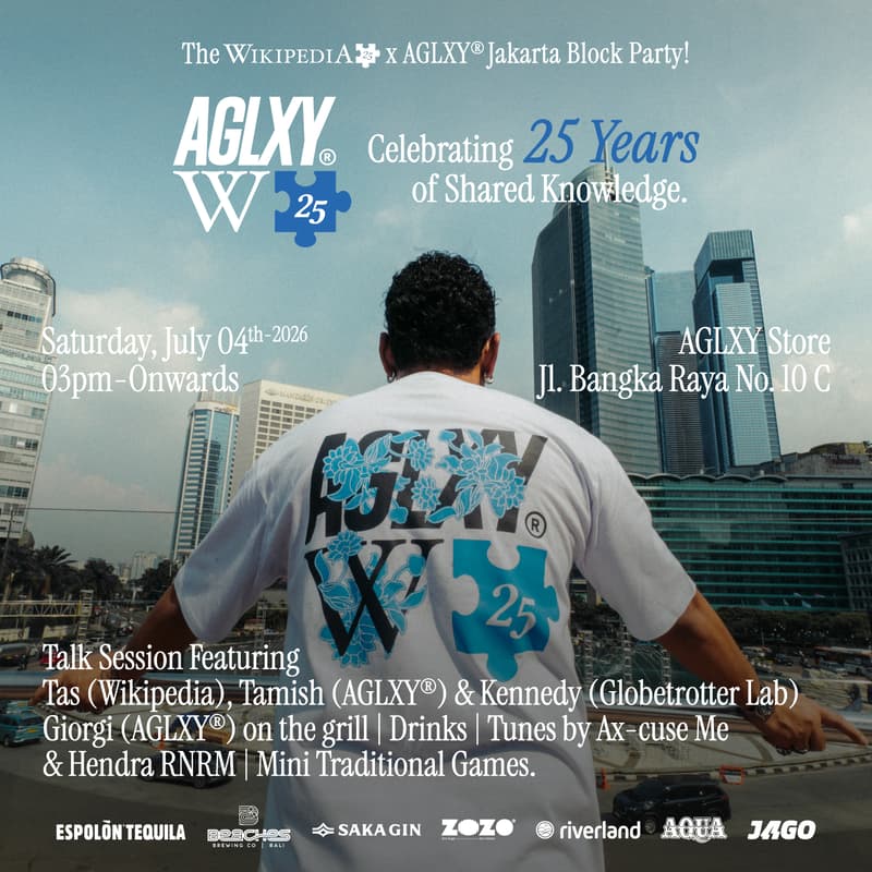 Cover Image for Wikipedia x AGLXY® - Celebrating 25 Years of Shared Knowledge.