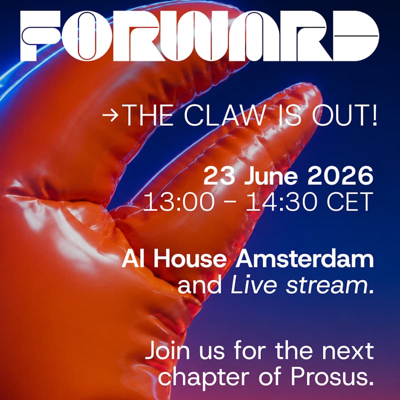 Cover Image for Prosus Forward - THE CLAW IS OUT!